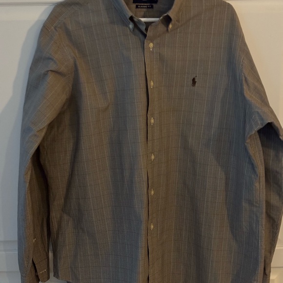 Ralph‎ Lauren Golf  Black white  Check Button Down Cotton Dress Shirt. Size XL - Picture 1 of 7